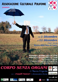Locandina Mostra CORPO SENZA ORGANI