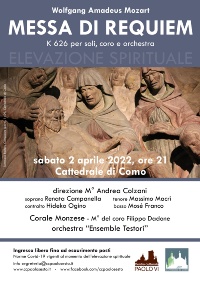 Locandina Requiem Mozart 02-04-2022