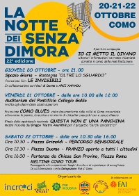la notte dei senza dimora