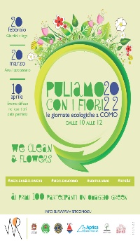 locandina puliamo con i fiori 2022 COMO