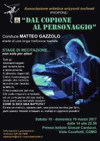 dal copione al personaggio