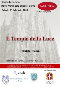 locandina piazza - il tempio della luce