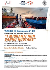 i migranti non sanno nuotare
