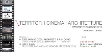 territori cinema architetture flyer