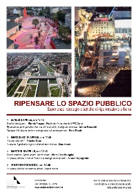 Ripensare lo spazio pubblico - Locandina