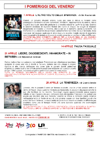 pomeriggi del venerdì