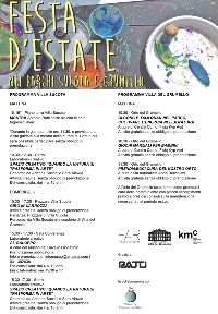 FESTA D'ESTATE_PROGRAMMA