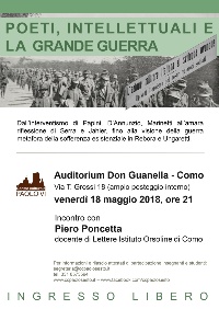 Locandina  I Guerra mondiale 18-05-2018