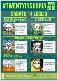 Locandina twentyinsubria