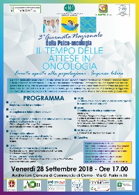 locandina IL TEMPO DELLE ATTESE IN ONCOLOGIa - COMO -