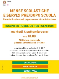 nuovi pagamenti refezione scolastica 2018