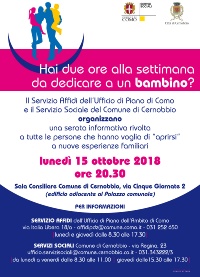 volantino serata Cernobbio 15 10 18