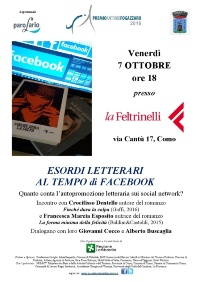 locandina esordi letterari_7ottobre