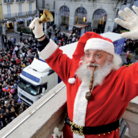 arrivo di babbo natale