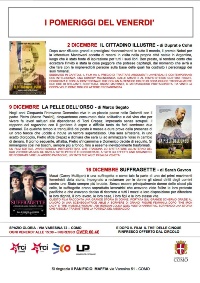 venerdì del cinema