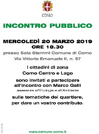 Como centro. incontro pubblico Assessore Galli A3 2019