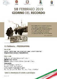 Locandina giornata del ricordo 2019