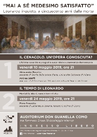 Locandina incontri Leonardo maggio 2019