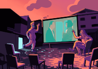 cinema in cortile