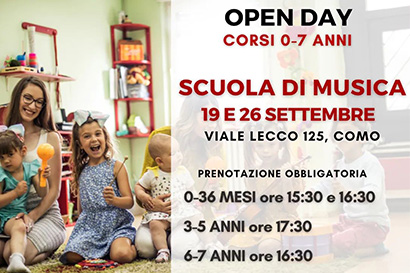 Open day - Corsi 0-7 anni