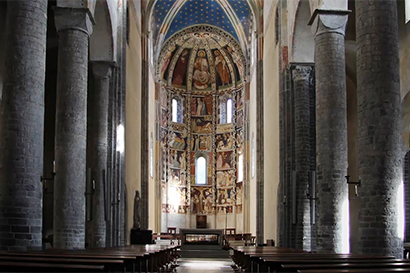 Il restauro della statua di Sant'Abbondio 