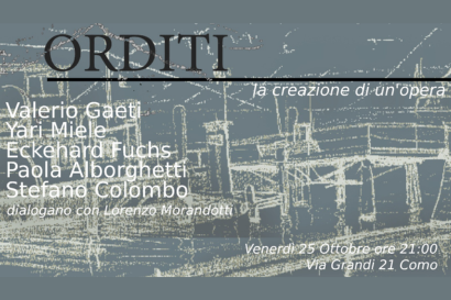 ORDITI: la creazione di un’opera
