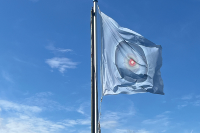 Passeggiata contemplativa alla mostra Cosmos' Flags