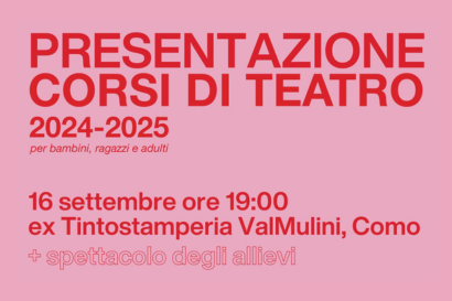 Presentazione corsi di teatro e spettacolo allievi