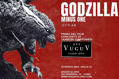 Godzilla Minus One + VUGUV (concerto tamburi giapponesi)