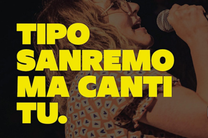 Tipo Sanremo ma canti tu