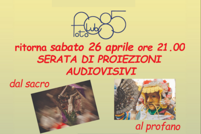 Serata di proiezioni audiovisivi