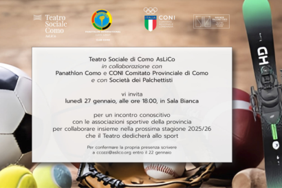 Anteprima sulla Stagione 2025/26 del Teatro Sociale di Como dedicata allo SPORT 