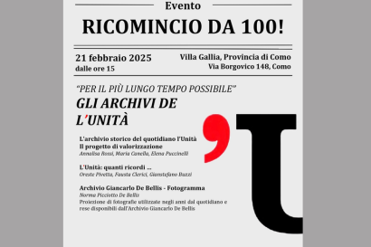 Per il più lungo tempo possibile. Ricomincio da 100: gli archivi de l’Unità