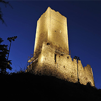 Baradello by night