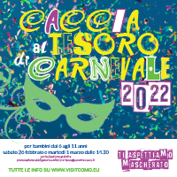 Caccia al tesoro di Carnevale a Villa Olmo